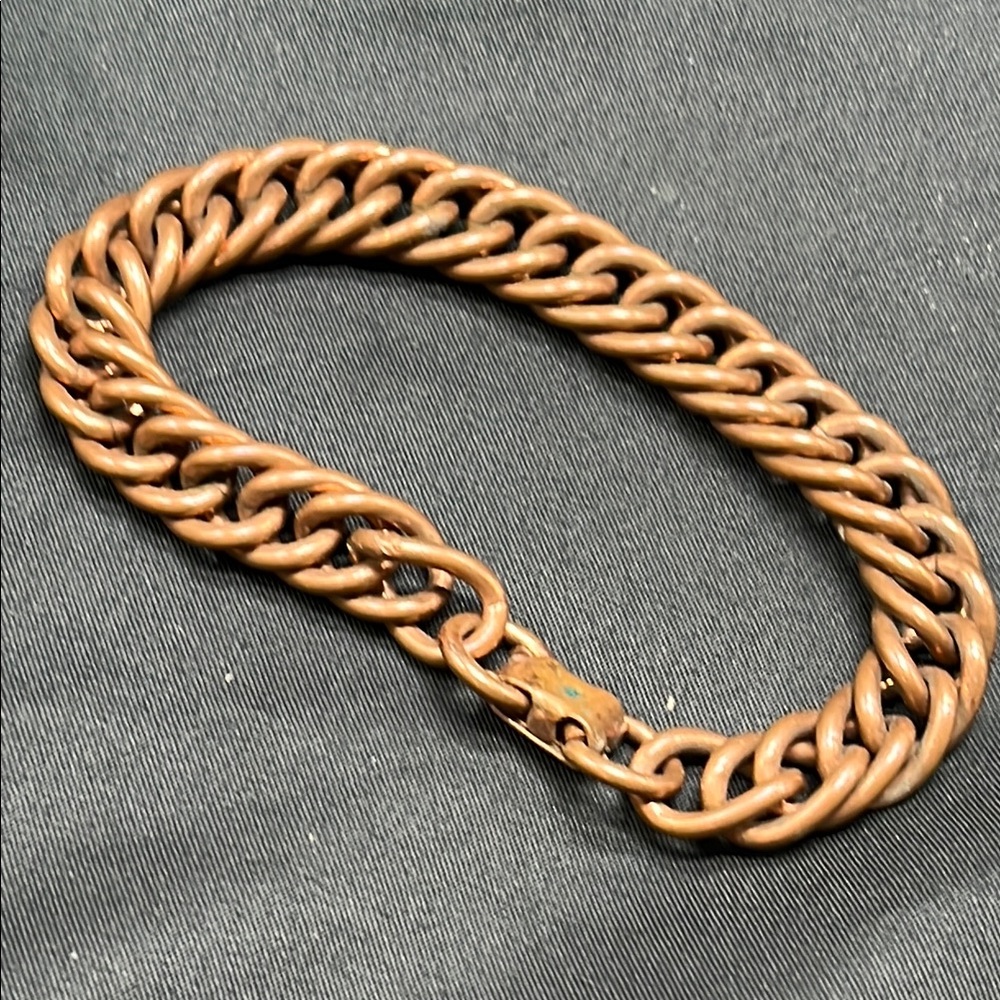 8” Solid Copper Link Chain Bracelet